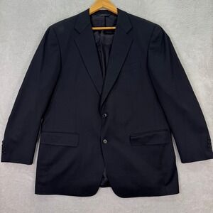Brooks Brothers Mens 41R Classic Navy Blue S100 Worsted Wool Blazer Jacket USA